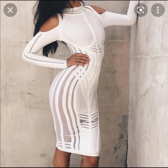 House of CB Madrina Cold Shoulder Dress